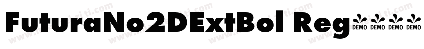 FuturaNo2DExtBol Reg字体转换